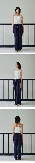 PLUNASTUDIO [Jiyoung Pick] Ritz Sleeveless Top_White