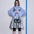 MAISON SPECIAL (W) TIERED TUNIC (SILVER)