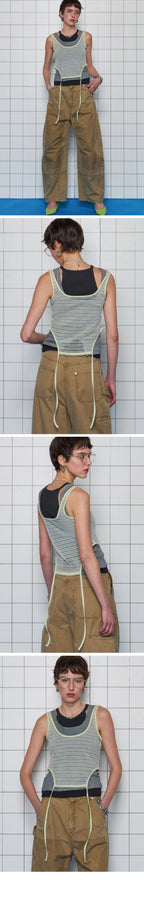 MAISON SPECIAL (W) TRIPLE LAYERED TANK TOP (LIME)