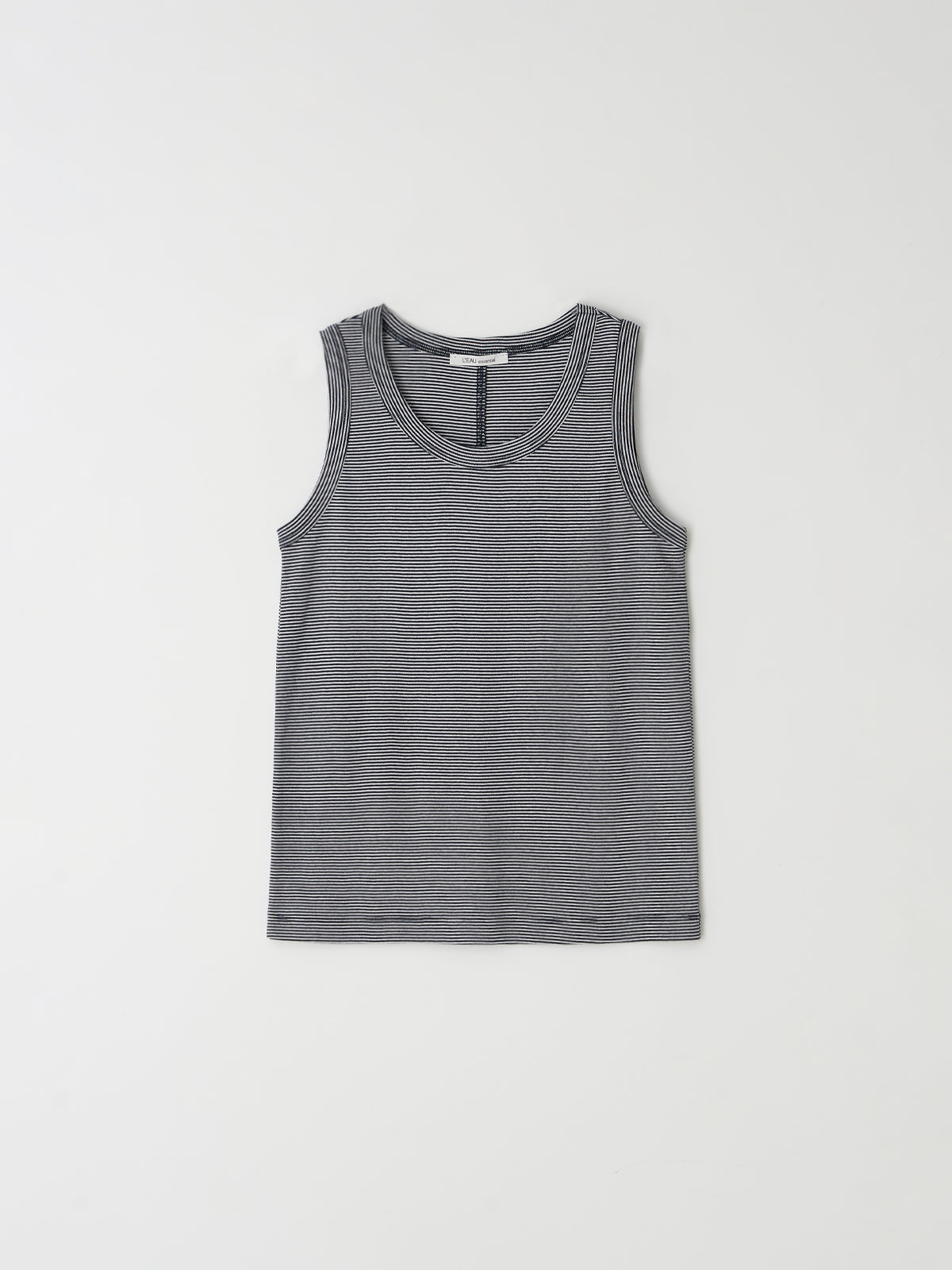 L'EAU [2nd] Leau sleeveless_navy stripe