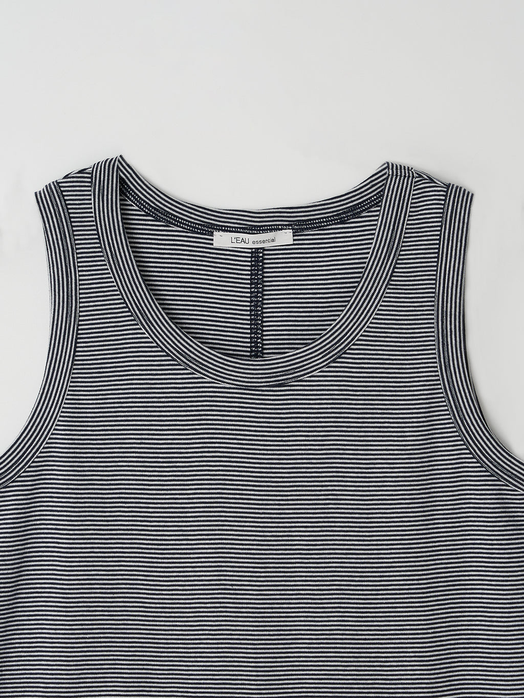 L'EAU [2nd] Leau sleeveless_navy stripe