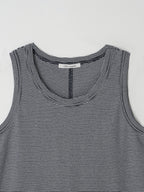 L'EAU [2nd] Leau sleeveless_navy stripe