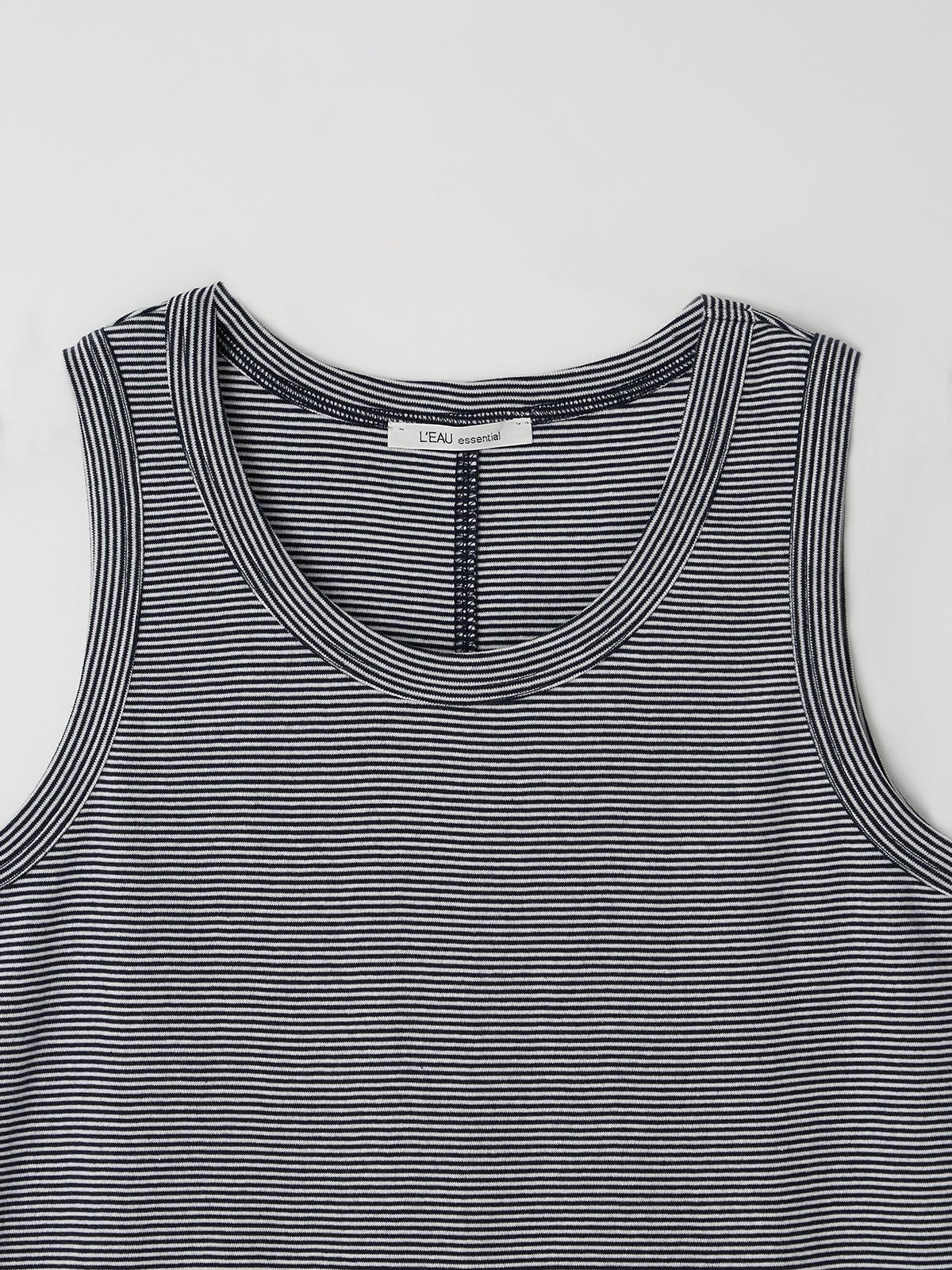 L'EAU [2nd] Leau sleeveless_navy stripe