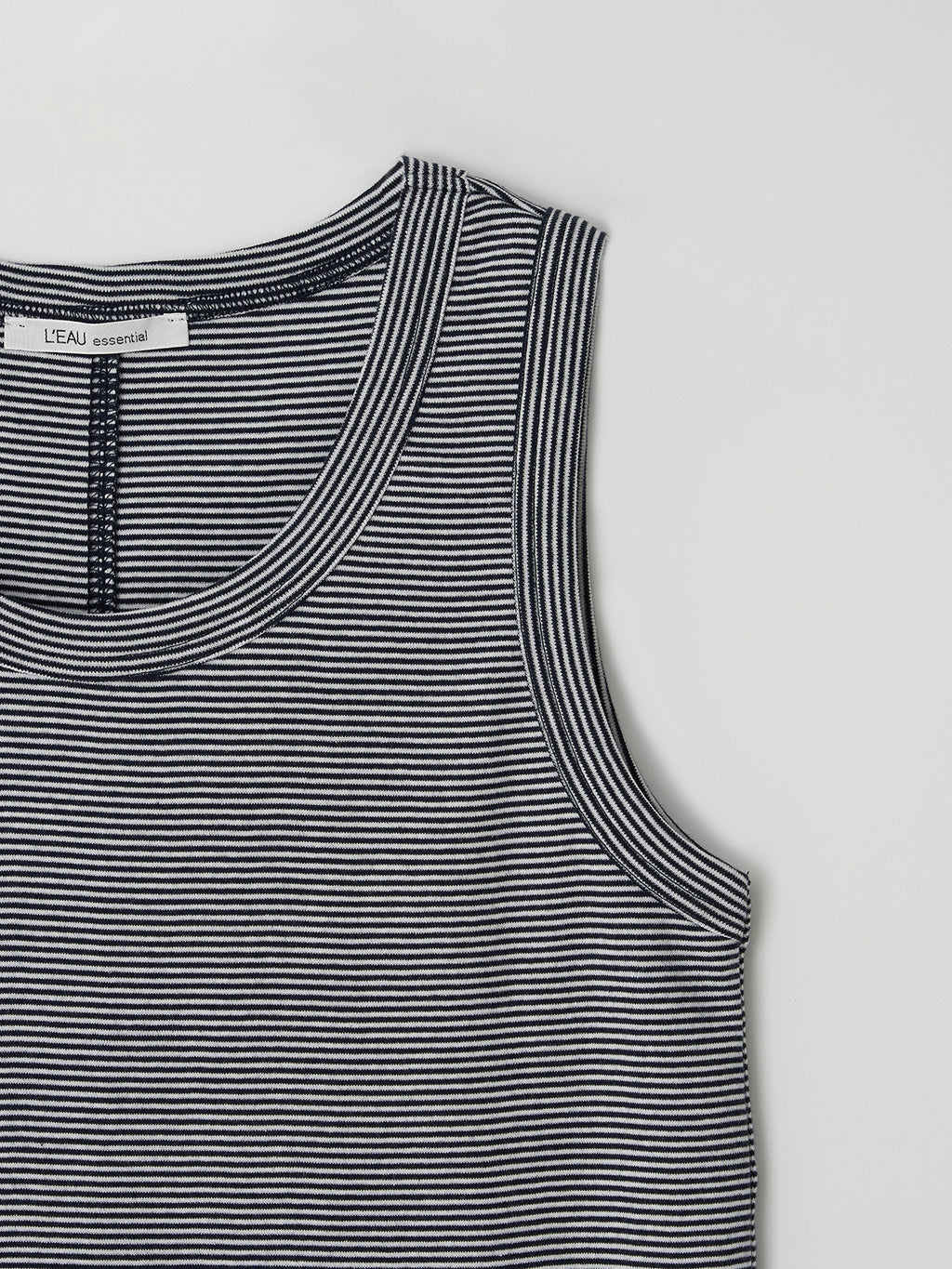 L'EAU [2nd] Leau sleeveless_navy stripe