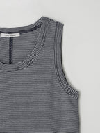 L'EAU [2nd] Leau sleeveless_navy stripe