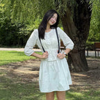 TMAKER FRILL STRING BLOUSE WT