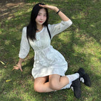TMAKER FRILL STRING BLOUSE WT