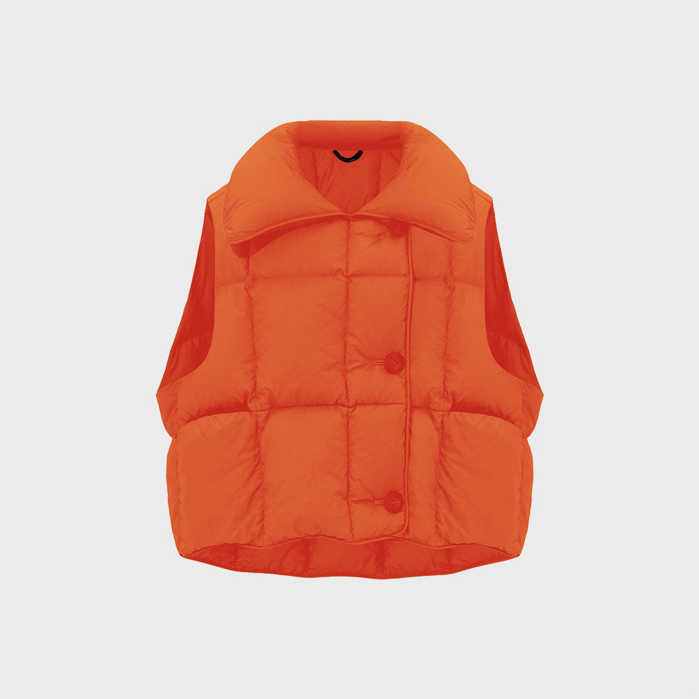 IENKI IENKI (concierge) (W) COZY CLOUD VEST (MICRO ORANGE)
