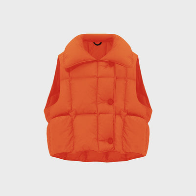 (W) COZY CLOUD VEST (MICRO ORANGE)