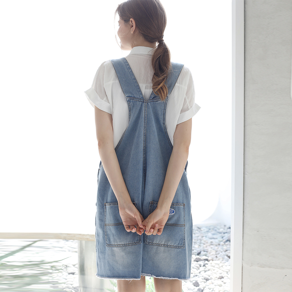 SLOW LOLLI SLOW LOLLI Jumpsuit Cross-back Denim Overall