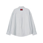 BITTERCELLS Oversized Sasha Stripe Shirt-Grey