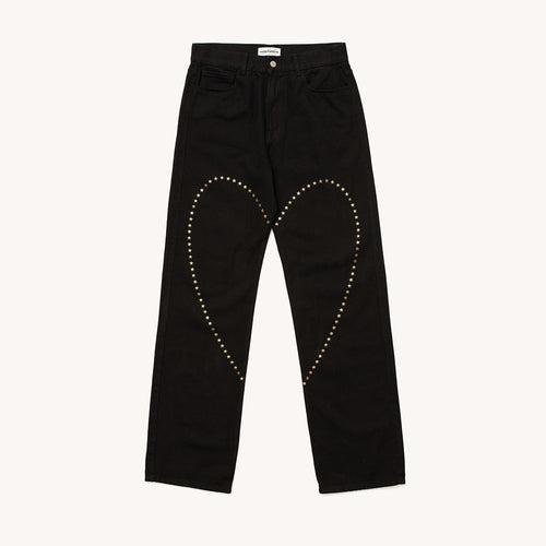 CARNE BOLLENTE (W) HEART BREAK PANTS (BLACK)