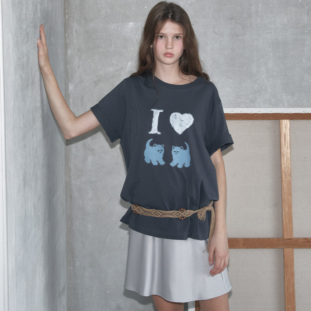 SO IR (2COLOR)CATS T-SHIRT