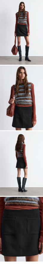 & Other Stories A-line mini skirt (Black)
