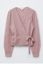 & Other Stories Mohair Blend Knit Wrap Cardigan (Dusty Pink)