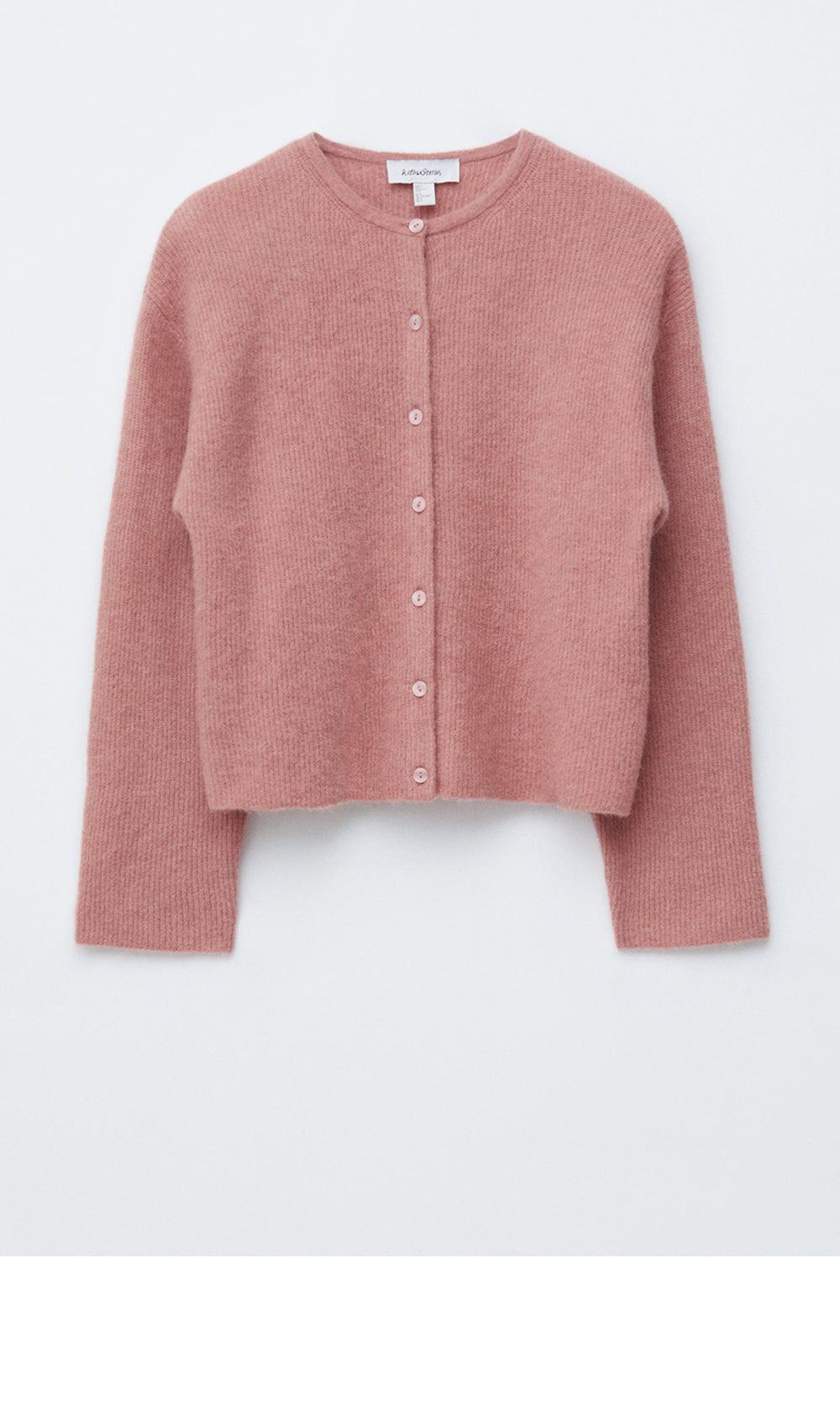 & Other Stories Alpaca blend knit cardigan (Dusty Pink)