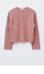 & Other Stories Alpaca blend knit cardigan (Dusty Pink)