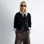 & Other Stories Wool Blend Cardigan (Black)