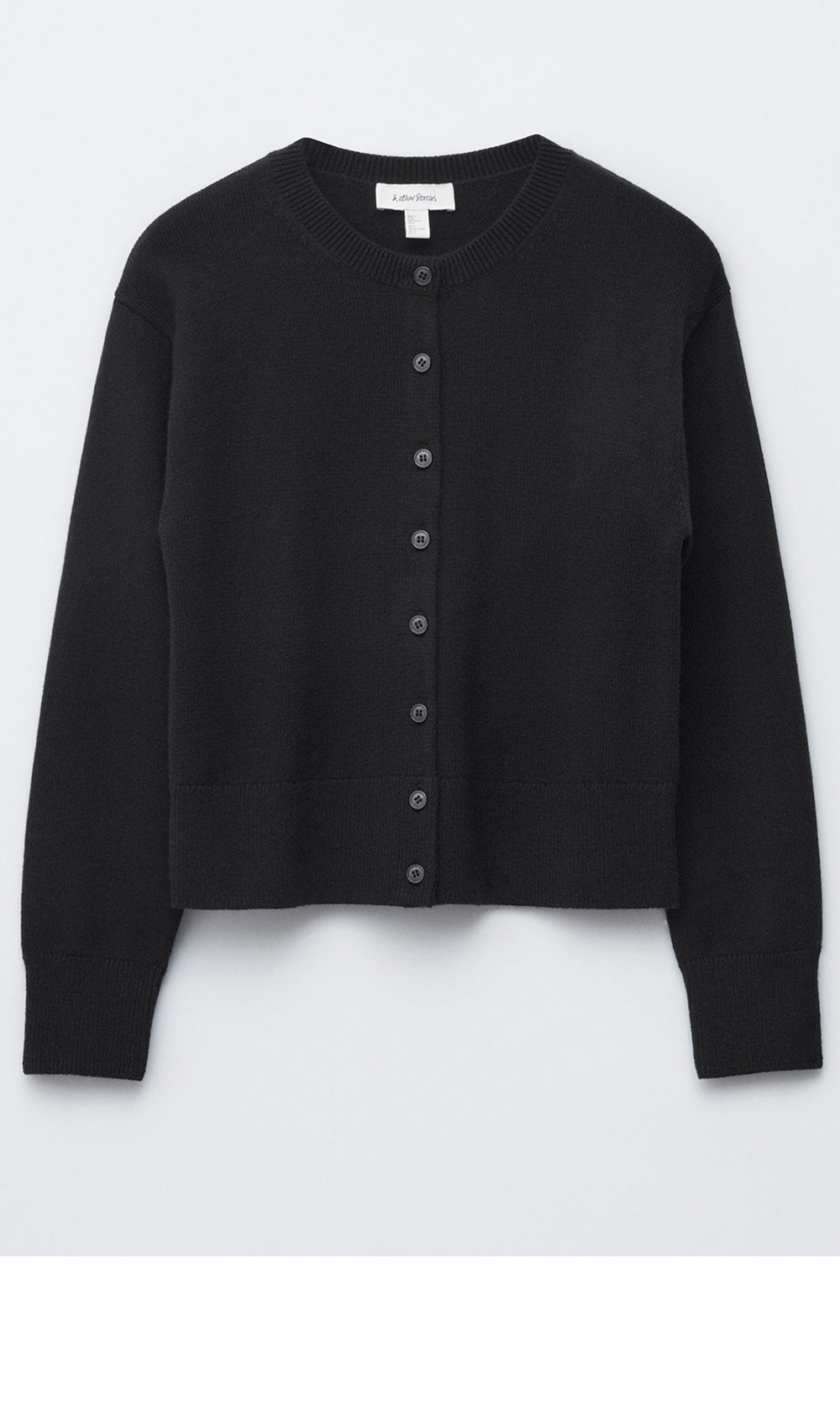 & Other Stories Wool Blend Cardigan (Black)