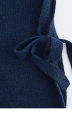 & Other Stories Wool Vivid Collar (Navy Blue)