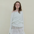 NOCONTENT 231. Off Shoulder Plain T _ Ivory