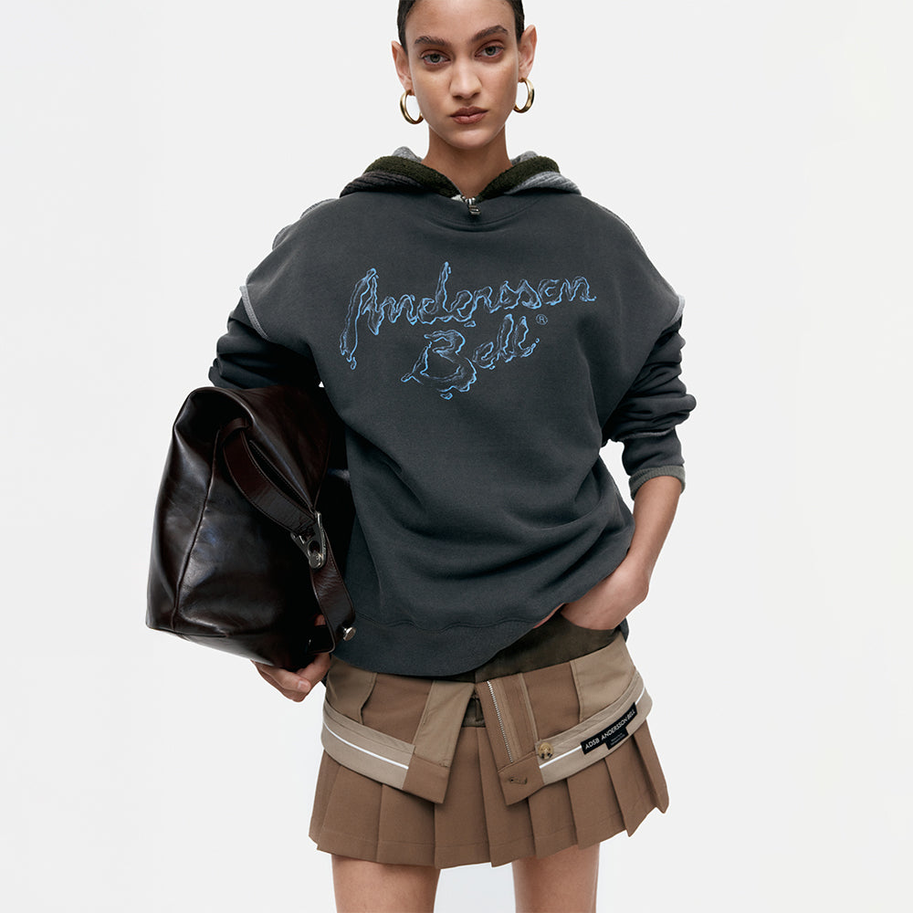 ADSB ANDERSSON BELL UNISEX LIQUID LOGO SWEATSHIRT atb1378u(CHARCOAL)