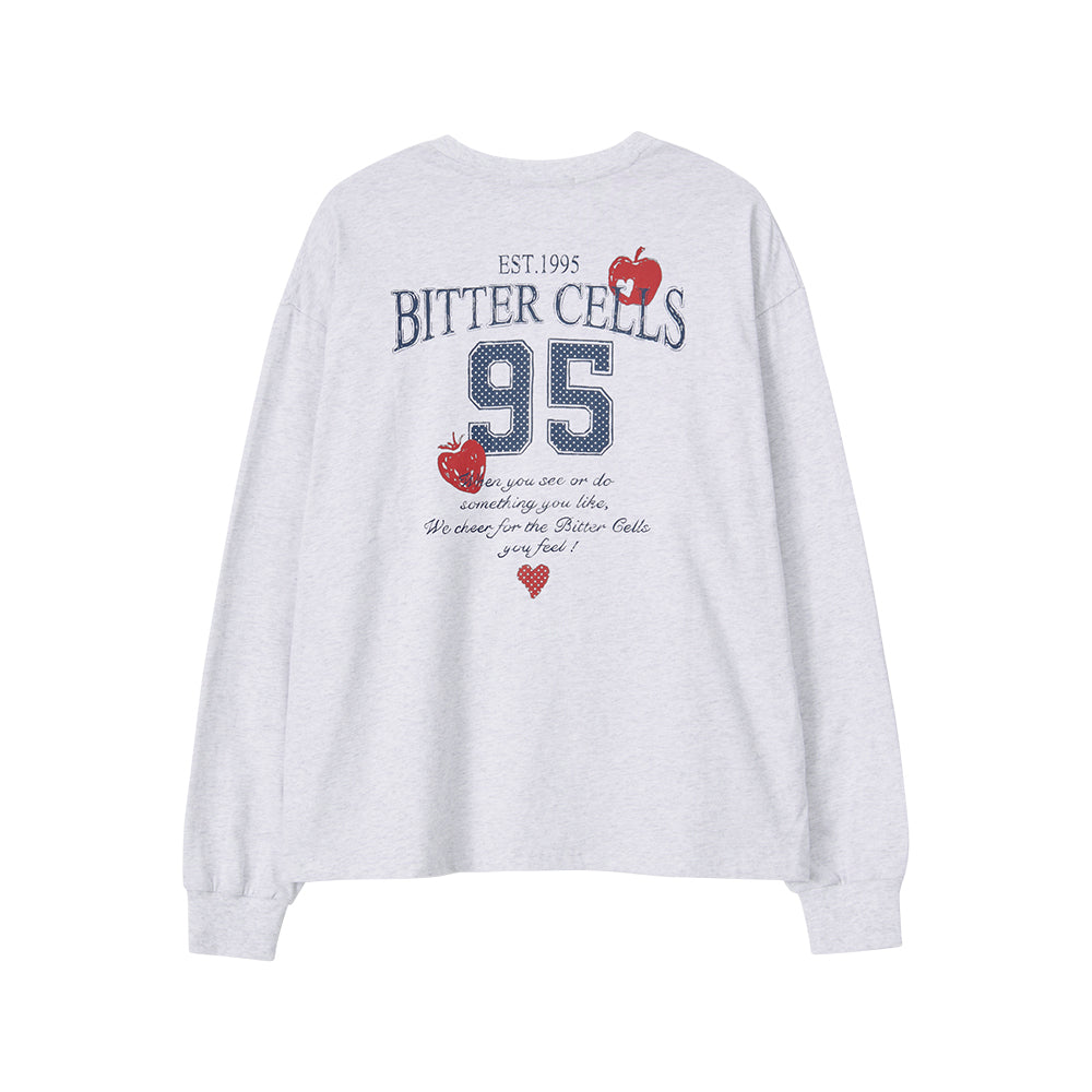 BITTERCELLS Kitsch Dot Long Sleeve-Light Grey