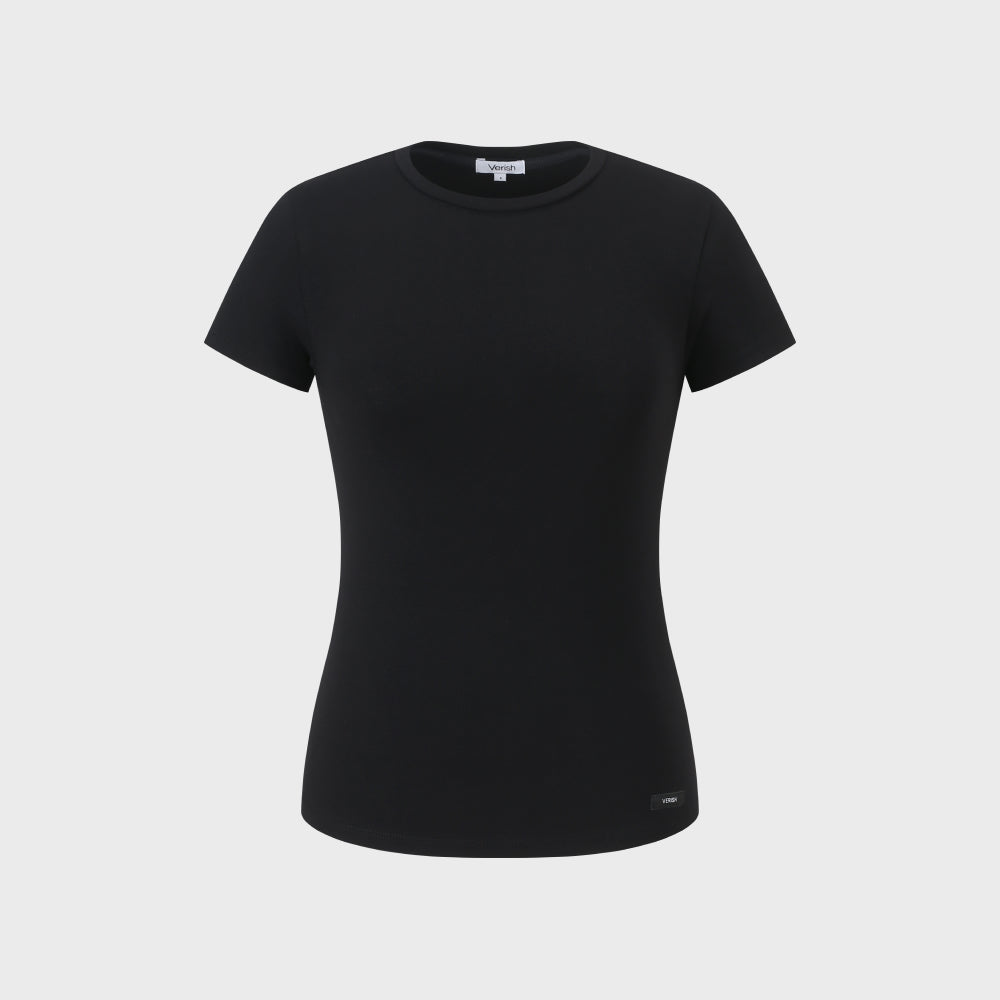 VERISH New Basic Fitted Short Sleeve T-Shirt