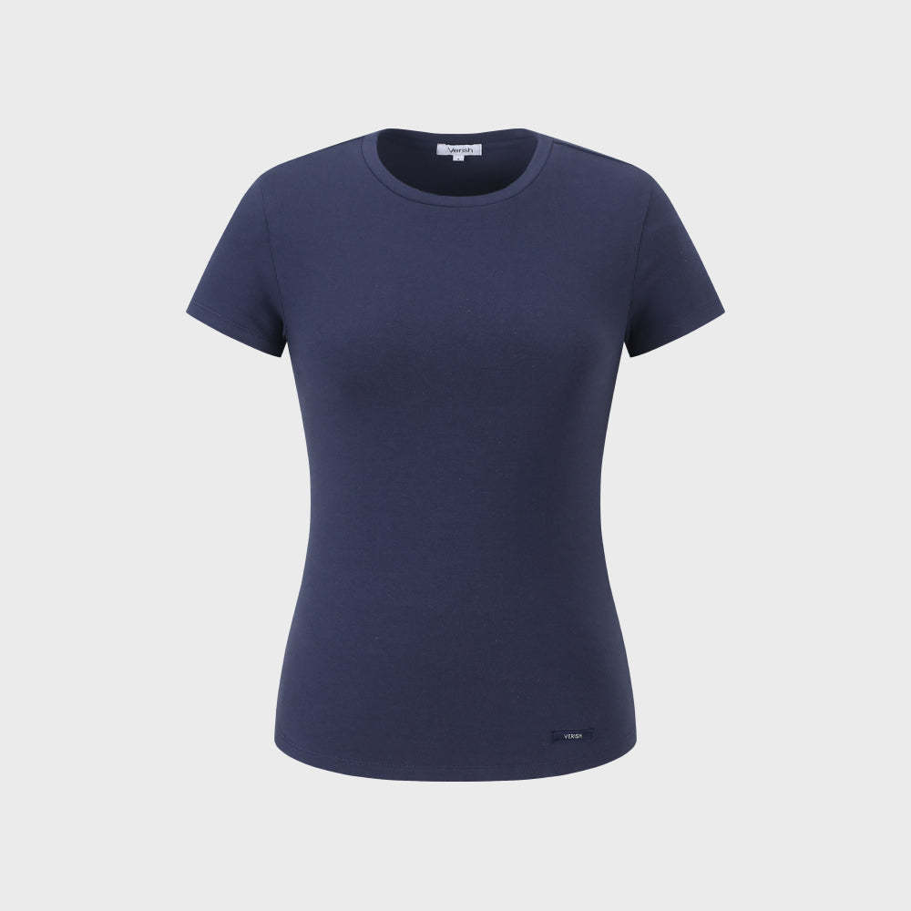 VERISH New Basic Fitted Short Sleeve T-Shirt