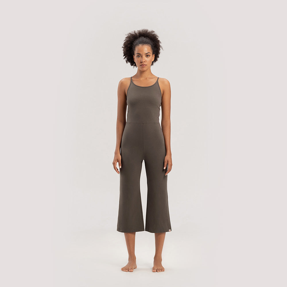 BUDHI MUDRA BUDHI MUDRA Cut-out bootcut jumpsuit