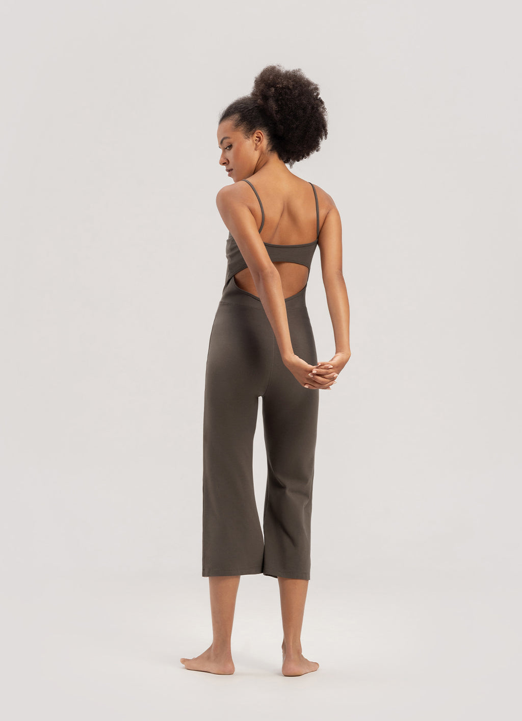 BUDHI MUDRA BUDHI MUDRA Cut-out bootcut jumpsuit
