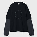 partimento Circle Star Layered Long Sleeve Black