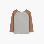 MARGESHERWOOD RABBIT RAGLAN T-SHIRT_grey/brown