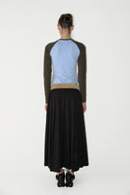 SUNBURNPROJECT RAGLAN LONG SLEEVE TOP, CHARCOAL