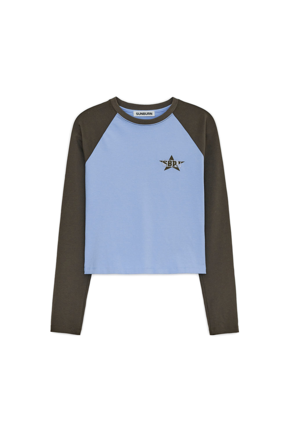 SUNBURNPROJECT RAGLAN LONG SLEEVE TOP, CHARCOAL