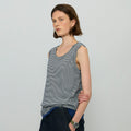 L'EAU [2nd] Leau sleeveless_navy stripe