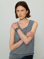 L'EAU [2nd] Leau sleeveless_navy stripe