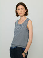 L'EAU [2nd] Leau sleeveless_navy stripe