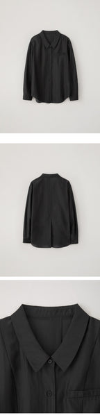 EAAH KYLA SHEER LINE SHIRT (BLACK)