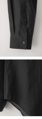 EAAH KYLA SHEER LINE SHIRT (BLACK)