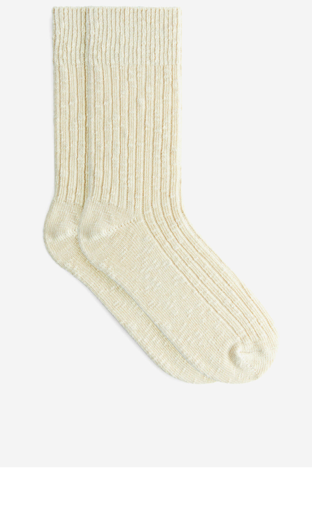 ARKET (W) Chunky knit socks (1007732-004) (Off white)
