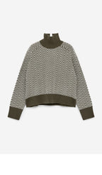 ARKET (W) Jacquard knit wool sweater (1267115-002) (KhakiAll over pattern)