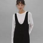 ANDNEEDS ANDNEEDS Buddy Corduroy Overall (Black)