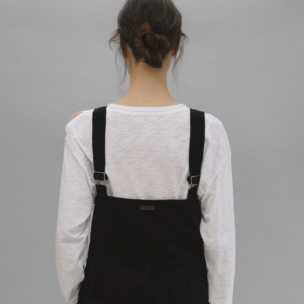 ANDNEEDS ANDNEEDS Buddy Corduroy Overall (Black)