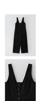 ANDNEEDS ANDNEEDS Buddy Corduroy Overall (Black)