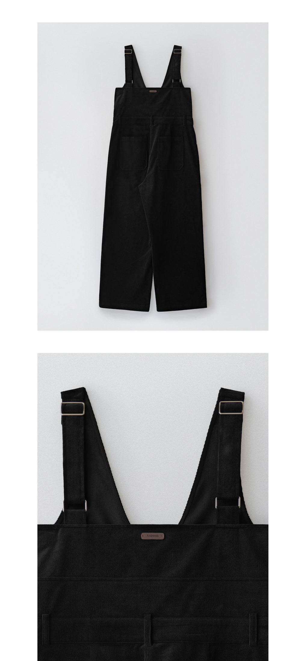 ANDNEEDS ANDNEEDS Buddy Corduroy Overall (Black)
