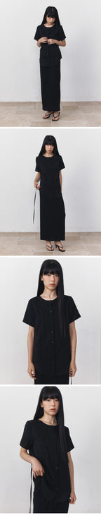 HOURMOND GLOW STRING BLOUSE_3COLOR