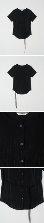 HOURMOND GLOW STRING BLOUSE_3COLOR