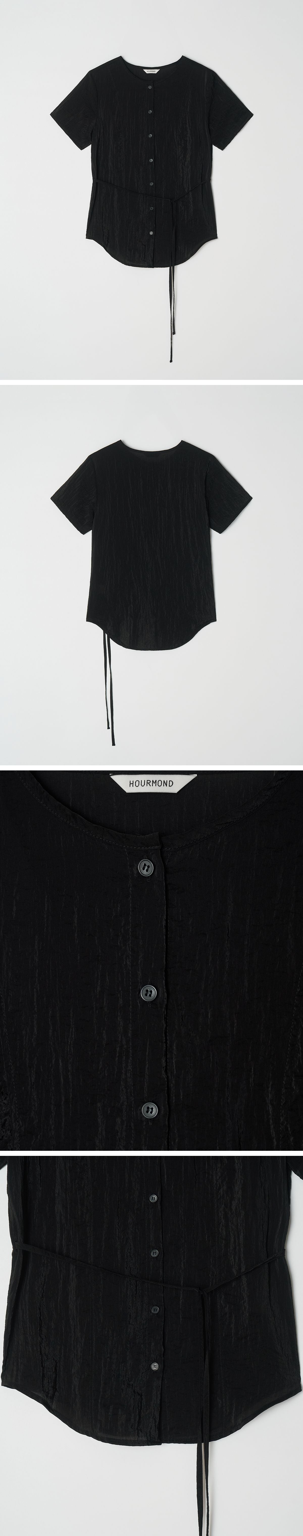 HOURMOND GLOW STRING BLOUSE_3COLOR
