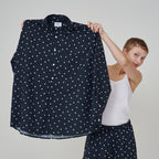 OGGITT [29CM Exclusive] (uni)Keen Dot Pajama Shirt Navy